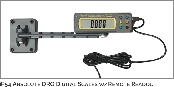 iP54 Absolute DRO Digital Scales w/Remote Readout