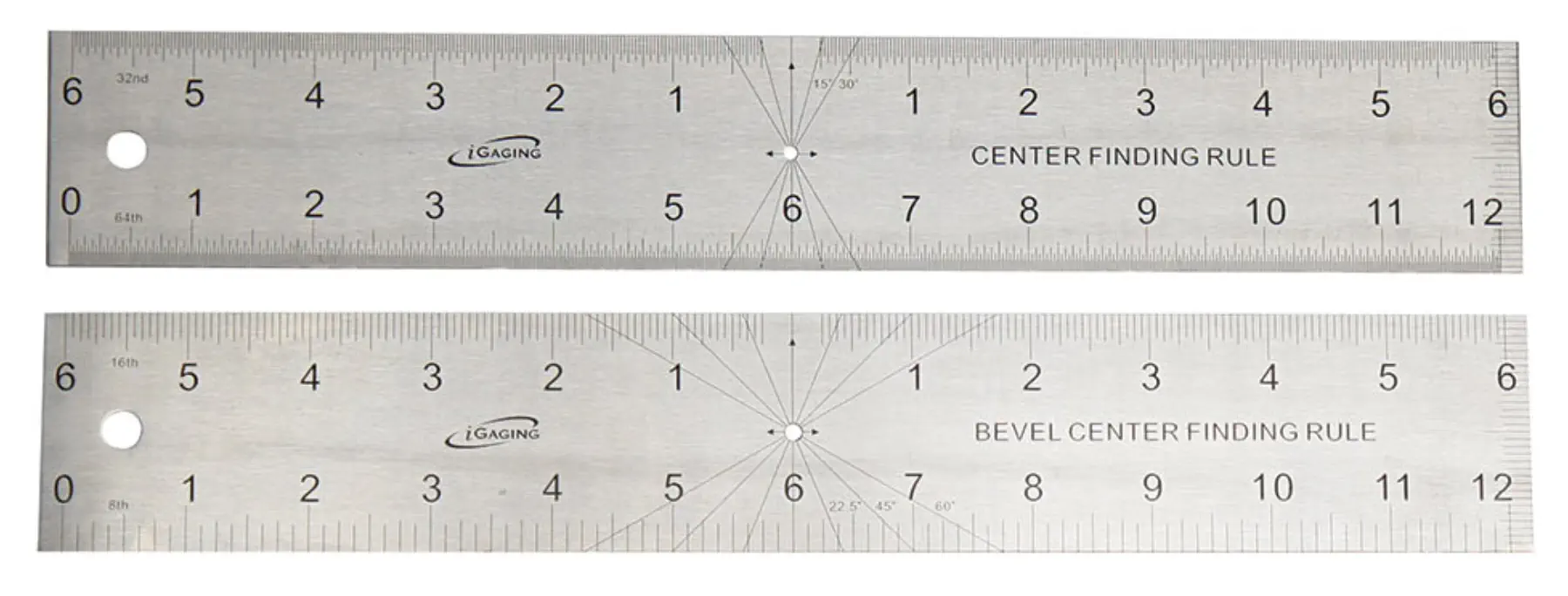 iGaging Center and Bevel Rule, 0-12