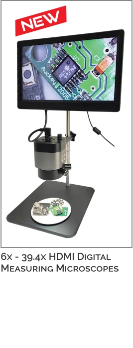 6x - 39.4x HDMI Digital Measuring Microscopes iP54 3-in-1 DigitalMarking Gauges