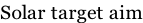 Solar target aim